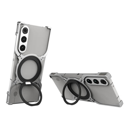 Mechanical Arm Borderless MagSafe Holder Metal Phone Case, For ZTE nubia Red Magic 11 Pro / 11 Pro+, For ZTE nubia Red Magic 10 Air, For ZTE nubia Red Magic 10 Pro / 10 Pro+, For ZTE nubia Z60 Ultra Leading, For ZTE nubia Z60 Ultra