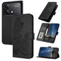 Datura Flower Embossed Flip Leather Phone Case, For Redmi Turbo 3 / Poco F6, For Redmi Note 13R Pro / Poco X6 Neo, For Redmi Note 12 Turbo / Poco F5