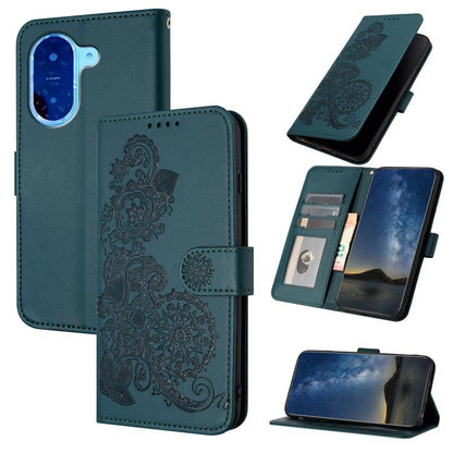 Datura Flower Embossed Flip Leather Phone Case, For Redmi 15 5G / 4G EU 171mm, For Redmi Turbo 4 Pro / Xiaomi Poco F7, For Redmi A5 4G 171.7mm / Xiaomi Poco C71