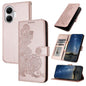 Datura Flower Embossed Flip Leather Phone Case, For Redmi 15 5G Global / 15 4G SEA 169.5mm, For Redmi 15 5G / 4G EU 171mm, For Redmi Turbo 4 Pro / Poco F7