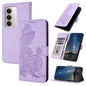 Datura Flower Embossed Flip Leather Phone Case, For Redmi 15 5G Global / 15 4G SEA 169.5mm, For Redmi 15 5G / 4G EU 171mm, For Redmi Turbo 4 Pro / Poco F7