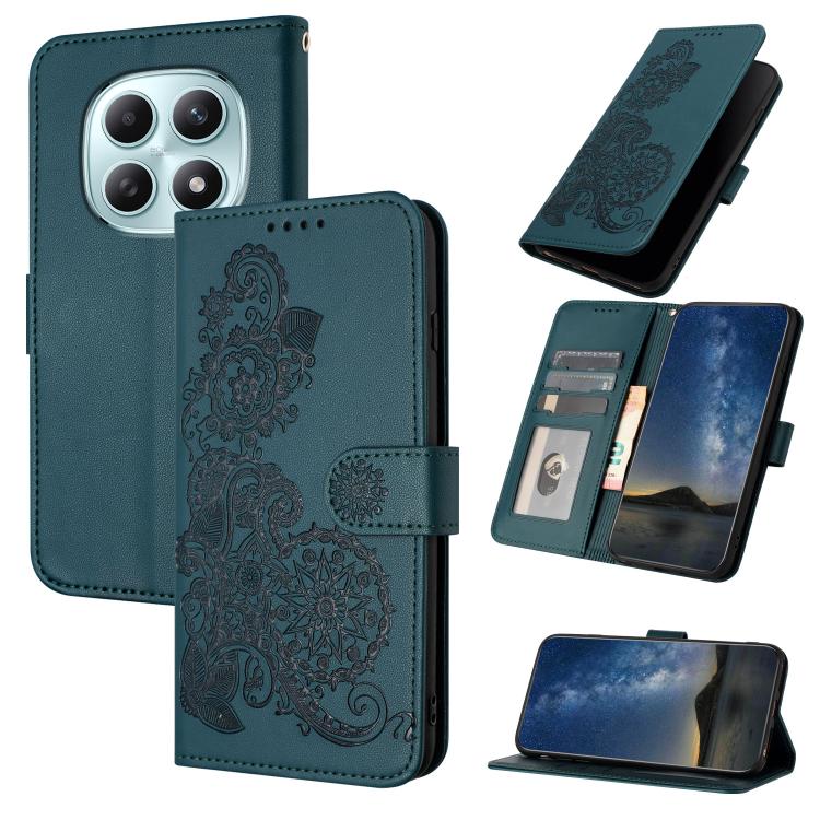 Datura Flower Embossed Flip Leather Phone Case, For Redmi Note 15 4G Global 164mm, For Redmi K90 / Xiaomi Poco F8 Pro 5G, For Redmi 15 5G Global / 15 4G SEA 169.5mm