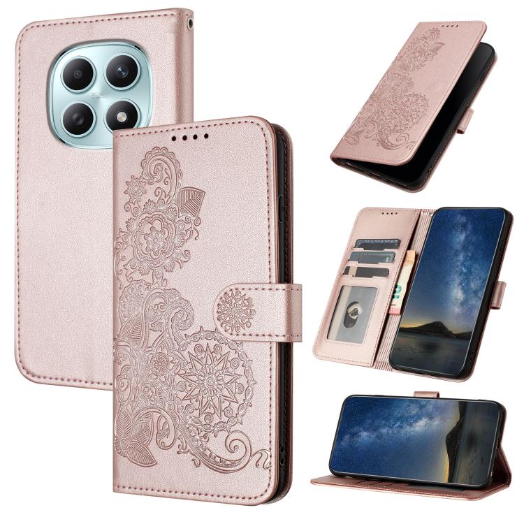 Datura Flower Embossed Flip Leather Phone Case, For Redmi Note 15 4G / 5G 164mm / Poco M8 5G, For Redmi K90 Pro Max / Poco F8 Ultra 5G, For Redmi K90 / Poco F8 Pro 5G