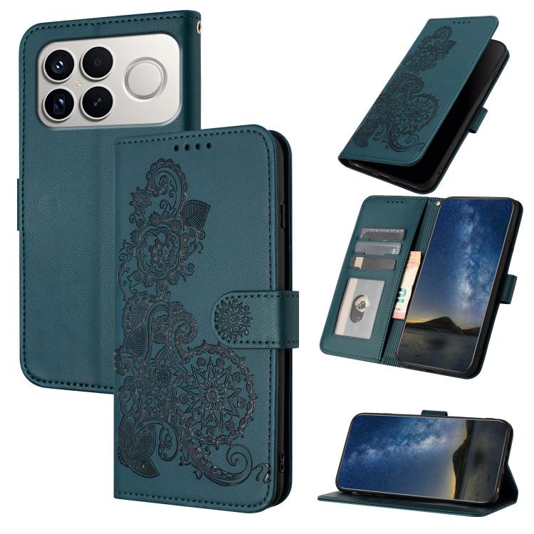 Datura Flower Embossed Flip Leather Phone Case, For Redmi Note 15 4G / 5G 164mm / Poco M8 5G, For Redmi K90 Pro Max / Poco F8 Ultra 5G, For Redmi K90 / Poco F8 Pro 5G