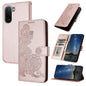 Datura Flower Embossed Flip Leather Phone Case, For Redmi A7 Pro 171mm / Poco C85x 5G, For Redmi Turbo 5 Max / Poco X8 Pro Max, For Redmi Turbo 5 5G / Poco X8 Pro 5G