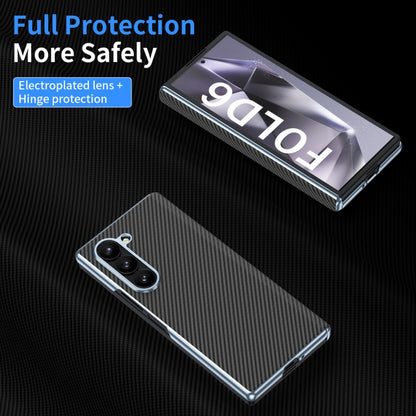 Electroplated Carbon Fiber Pattern Folding Phone Case with Hinge