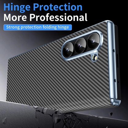 Electroplated Carbon Fiber Pattern Folding Phone Case with Hinge