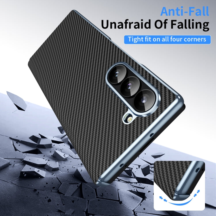 Electroplated Carbon Fiber Pattern Folding Phone Case with Hinge