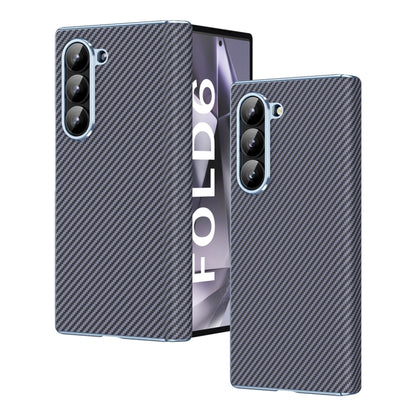 Electroplated Carbon Fiber Pattern Folding Phone Case with Hinge