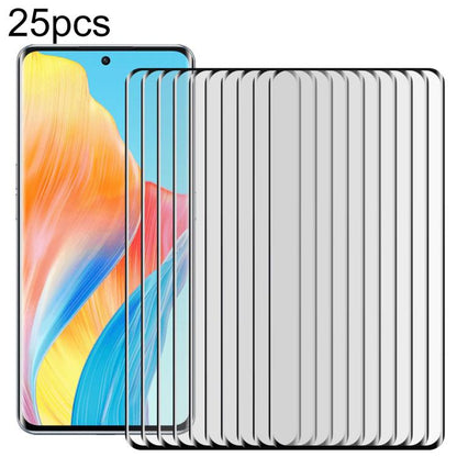 25pcs Full Glue 9H HD 3D Curved Edge Tempered Glass Film