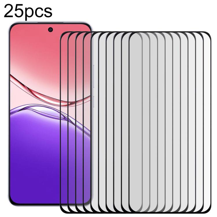 25pcs Full Glue 9H HD 3D Curved Edge Tempered Glass Film, For OPPO Reno15 Pro 5G Global, For OPPO Reno15 5G Global, For OPPO A5 Pro 5G, For OPPO Reno13 Pro 5G Global, For OPPO Reno12 Pro Global, For OPPO Reno12 Global, For OPPO A3 Pro 5G               ...
