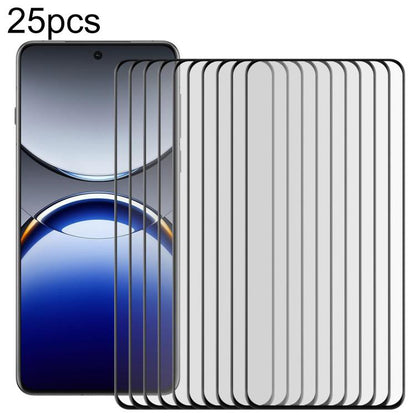 25pcs Full Glue 9H HD 3D Curved Edge Tempered Glass Film