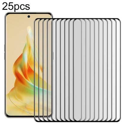 25pcs Full Glue 9H HD 3D Curved Edge Tempered Glass Film