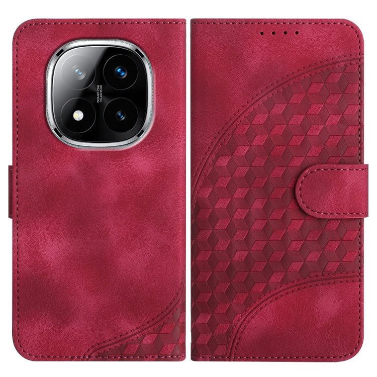 Elephant Head Embossed Phone Leather Case with Lanyard, For Redmi Note 14 5G, For Redmi Note 14 Pro+ 5G, For Redmi Note 14 Pro 5G