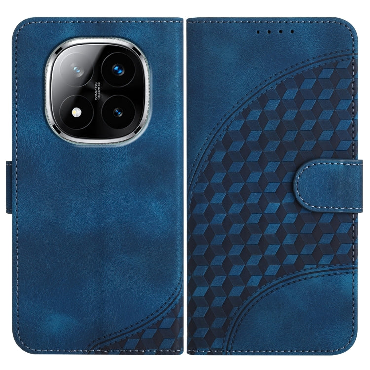 Elephant Head Embossed Phone Leather Case with Lanyard, For Redmi Note 14 5G, For Redmi Note 14 Pro+ 5G, For Redmi Note 14 Pro 5G