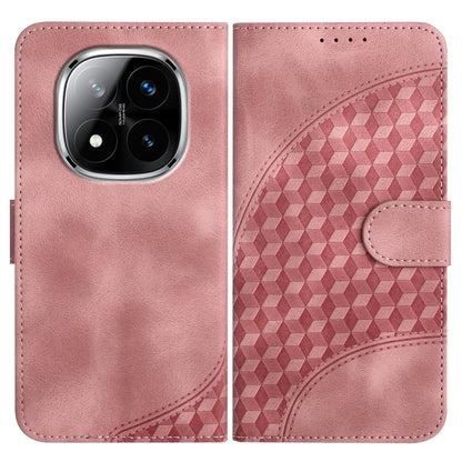 Elephant Head Embossed Phone Leather Case with Lanyard, For Redmi Note 14 5G, For Redmi Note 14 Pro+ 5G, For Redmi Note 14 Pro 5G