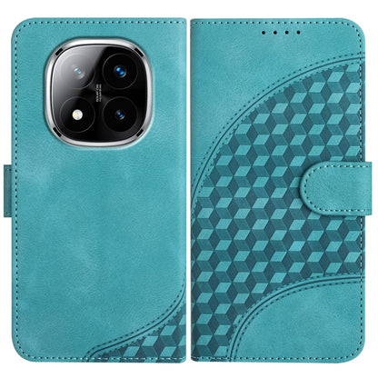 Elephant Head Embossed Phone Leather Case with Lanyard, For Redmi Note 14 5G, For Redmi Note 14 Pro+ 5G, For Redmi Note 14 Pro 5G