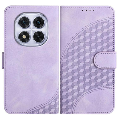 Elephant Head Embossed Phone Leather Case with Lanyard, For Redmi Turbo 4 / Xiaomi Poco X7 Pro, For Redmi Note 14 Pro 4G, For Redmi Note 14 4G 163.25mm