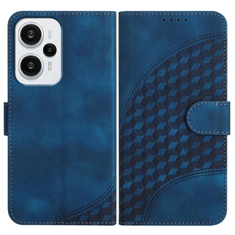 Elephant Head Embossed Phone Leather Case with Lanyard, For Redmi Note 13R Pro / Poco X6 Neo, For Redmi Note 12 Turbo / Poco F5