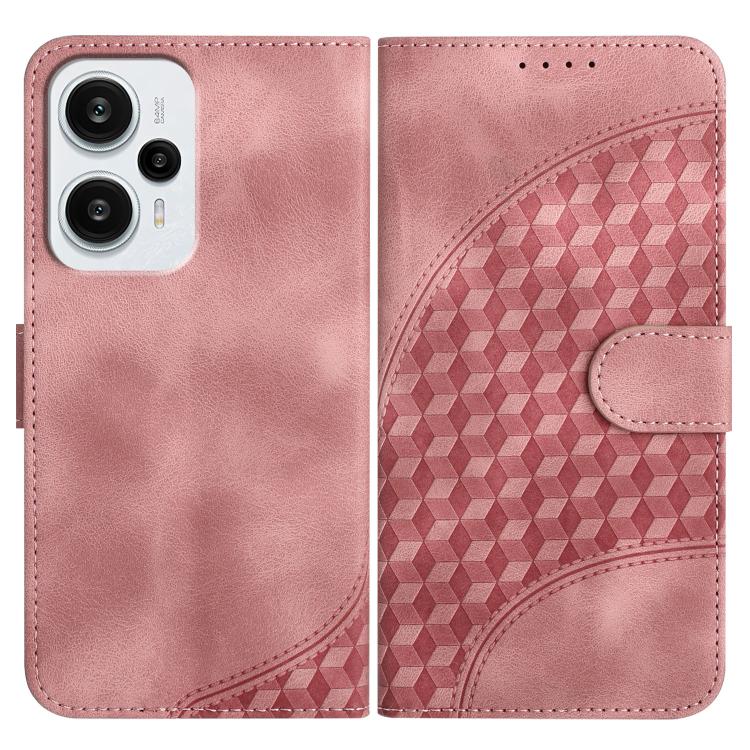 Elephant Head Embossed Phone Leather Case with Lanyard, For Redmi Note 13R Pro / Poco X6 Neo, For Redmi Note 12 Turbo / Poco F5