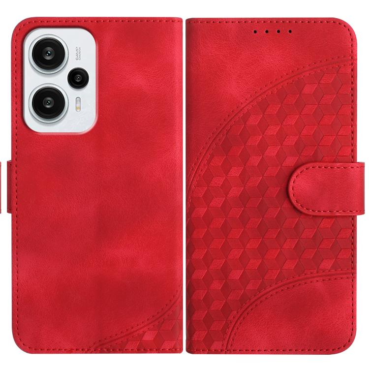 Elephant Head Embossed Phone Leather Case with Lanyard, For Redmi Note 13R Pro / Poco X6 Neo, For Redmi Note 12 Turbo / Poco F5