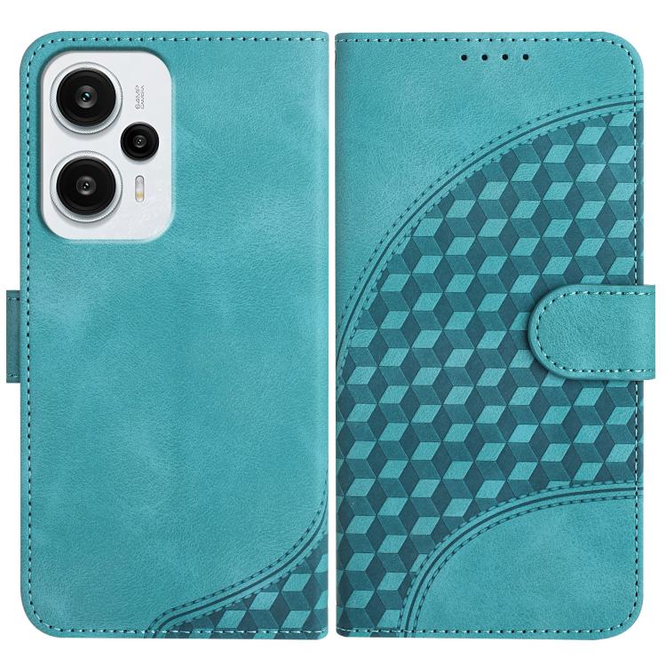 Elephant Head Embossed Phone Leather Case with Lanyard, For Redmi Note 13R Pro / Poco X6 Neo, For Redmi Note 12 Turbo / Poco F5