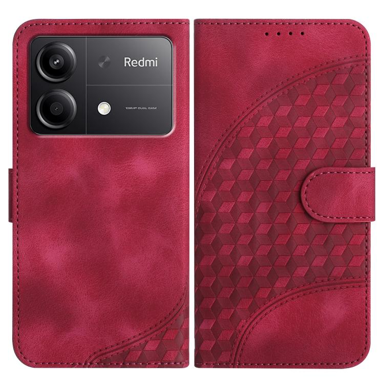 Elephant Head Embossed Phone Leather Case with Lanyard, For Redmi 13 4G, For Redmi Turbo 3 / Xiaomi Poco F6, For Redmi Note 13R Pro / Xiaomi Poco X6 Neo