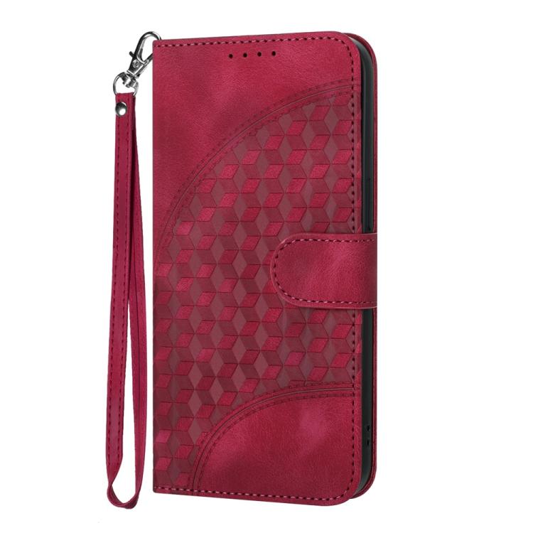 Elephant Head Embossed Phone Leather Case with Lanyard, For Redmi Note 13R Pro / Poco X6 Neo, For Redmi Note 12 Turbo / Poco F5