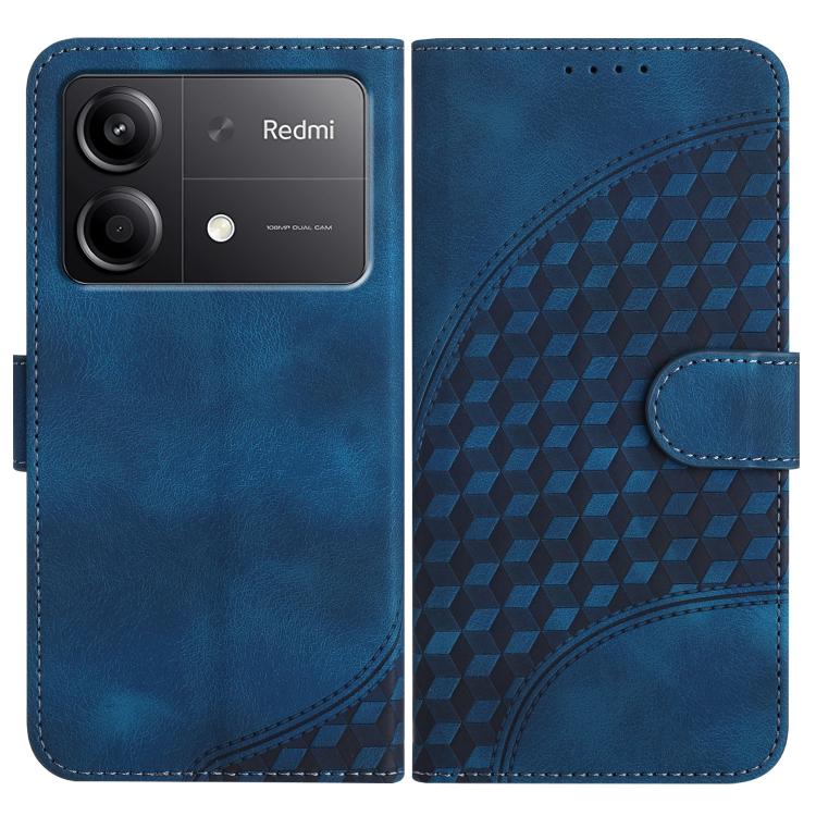 Elephant Head Embossed Phone Leather Case with Lanyard, For Redmi 13 4G, For Redmi Turbo 3 / Xiaomi Poco F6, For Redmi Note 13R Pro / Xiaomi Poco X6 Neo