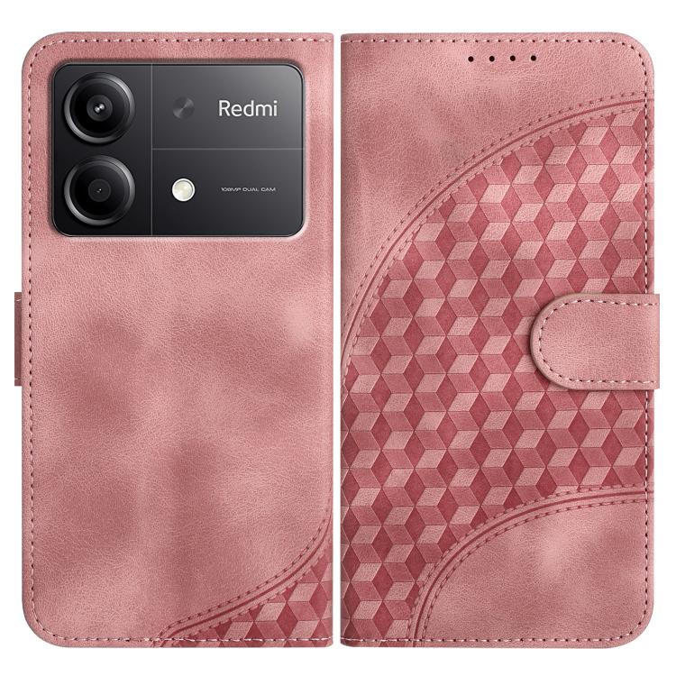 Elephant Head Embossed Phone Leather Case with Lanyard, For Redmi 13 4G, For Redmi Turbo 3 / Xiaomi Poco F6, For Redmi Note 13R Pro / Xiaomi Poco X6 Neo