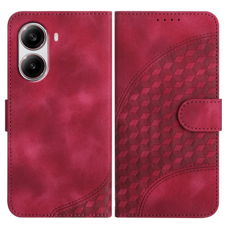 Elephant Head Embossed Phone Leather Case with Lanyard, For Redmi Turbo 4 / Xiaomi Poco X7 Pro, For Redmi Note 14 Pro 4G, For Redmi Note 14 4G 163.25mm