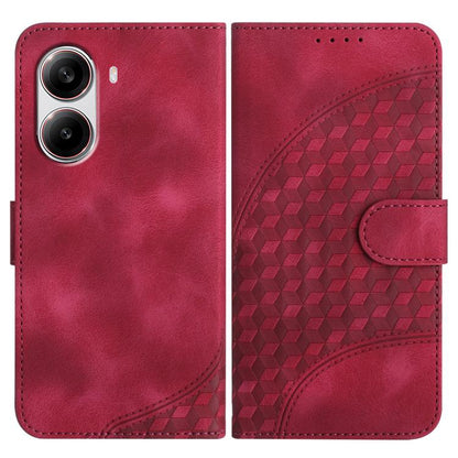 Elephant Head Embossed Phone Leather Case with Lanyard, For Redmi Turbo 4 / Xiaomi Poco X7 Pro, For Redmi Note 14 Pro 4G, For Redmi Note 14 4G 163.25mm