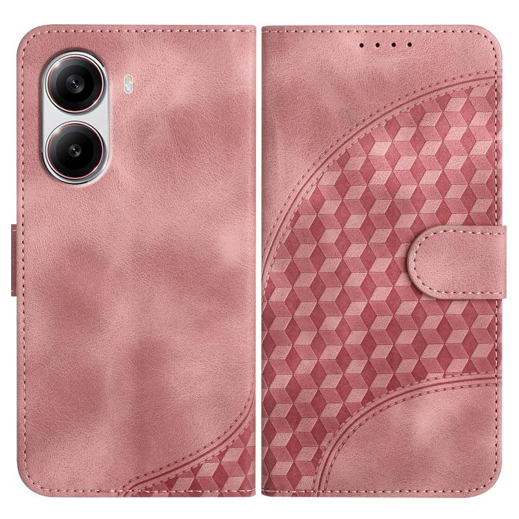Elephant Head Embossed Phone Leather Case with Lanyard, For Redmi Turbo 4 / Xiaomi Poco X7 Pro, For Redmi Note 14 Pro 4G, For Redmi Note 14 4G 163.25mm