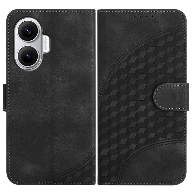 Elephant Head Embossed Phone Leather Case with Lanyard, For Redmi 15 5G Global / 15 4G SEA 169.5mm, For Redmi 15 5G / 4G EU 171mm, For Redmi Turbo 4 Pro / Poco F7