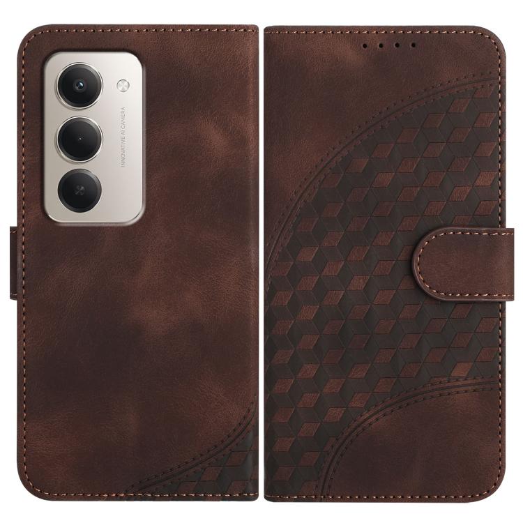 Elephant Head Embossed Phone Leather Case with Lanyard, For Redmi 15 5G Global / 15 4G SEA 169.5mm, For Redmi 15 5G / 4G EU 171mm, For Redmi Turbo 4 Pro / Poco F7