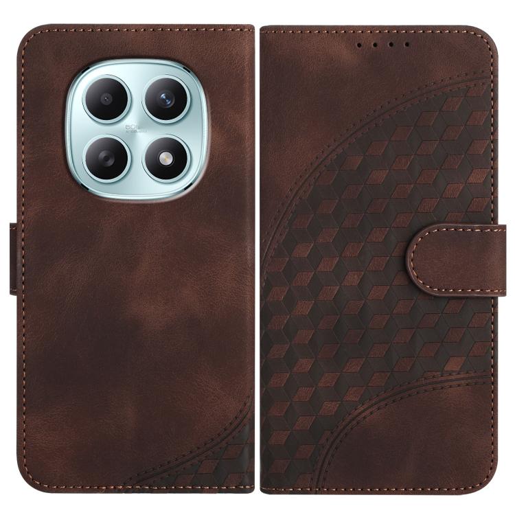 Elephant Head Embossed Phone Leather Case with Lanyard, For Redmi Note 15 4G Global 164mm, For Redmi K90 / Xiaomi Poco F8 Pro 5G, For Redmi 15 5G Global / 15 4G SEA 169.5mm