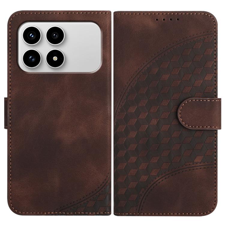 Elephant Head Embossed Phone Leather Case with Lanyard, For Redmi Note 15 4G Global 164mm, For Redmi K90 / Xiaomi Poco F8 Pro 5G, For Redmi 15 5G Global / 15 4G SEA 169.5mm