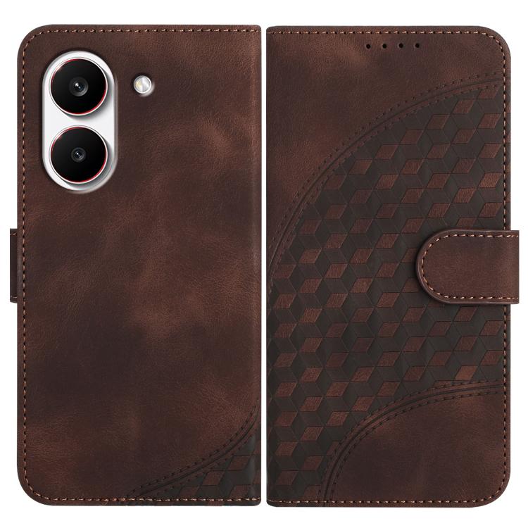 Elephant Head Embossed Phone Leather Case with Lanyard, For Redmi A7 Pro 171mm / Poco C85x 5G, For Redmi Turbo 5 Max / Poco X8 Pro Max, For Redmi Turbo 5 5G / Poco X8 Pro 5G