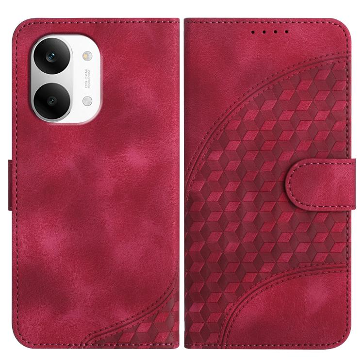 Elephant Head Embossed Phone Leather Case with Lanyard, For Redmi A7 Pro 171mm / Poco C85x 5G, For Redmi Turbo 5 Max / Poco X8 Pro Max, For Redmi Turbo 5 5G / Poco X8 Pro 5G