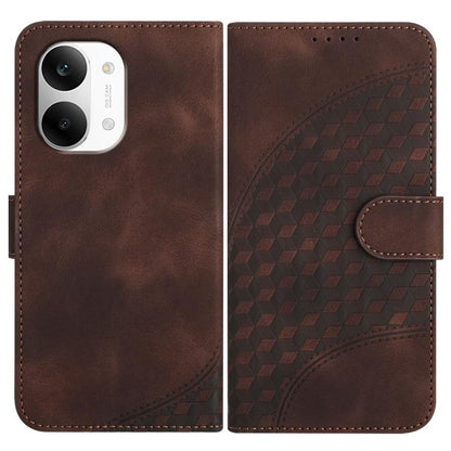 Elephant Head Embossed Phone Leather Case with Lanyard, For Redmi A7 Pro 171mm / Poco C85x 5G, For Redmi Turbo 5 Max / Poco X8 Pro Max, For Redmi Turbo 5 5G / Poco X8 Pro 5G
