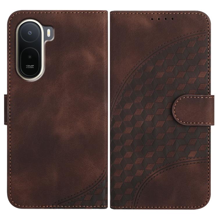 Elephant Head Embossed Phone Leather Case with Lanyard, For Redmi A7 Pro 171mm / Poco C85x 5G, For Redmi Turbo 5 Max / Poco X8 Pro Max, For Redmi Turbo 5 5G / Poco X8 Pro 5G
