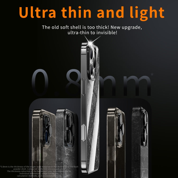 Electroplated PC Hybrid Glitter Glass Phone Case