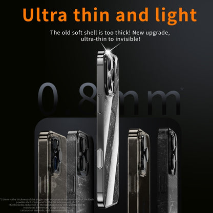 Electroplated PC Hybrid Glitter Glass Phone Case, For iPhone 13
