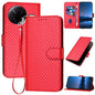 YX0070 Carbon Fiber Buckle Leather Phone Case with Lanyard, For Redmi K80 Pro / Xiaomi Poco F7 Ultra, For Redmi K80 / Xiaomi Poco F7 Pro, For Redmi Note 14 4G 164.84mm