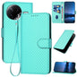 YX0070 Carbon Fiber Buckle Leather Phone Case with Lanyard, For Redmi A5 4G 171.7mm / Poco C71, For Redmi K80 Pro / Poco F7 Ultra, For Redmi K80 / Poco F7 Pro