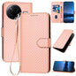 YX0070 Carbon Fiber Buckle Leather Phone Case with Lanyard, For Redmi A5 4G 171.7mm / Poco C71, For Redmi K80 Pro / Poco F7 Ultra, For Redmi K80 / Poco F7 Pro