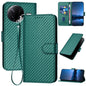 YX0070 Carbon Fiber Buckle Leather Phone Case with Lanyard, For Redmi A5 4G 171.7mm / Poco C71, For Redmi K80 Pro / Poco F7 Ultra, For Redmi K80 / Poco F7 Pro