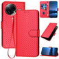YX0070 Carbon Fiber Buckle Leather Phone Case with Lanyard, For Redmi K80 Pro / Xiaomi Poco F7 Ultra, For Redmi K80 / Xiaomi Poco F7 Pro, For Redmi Note 14 4G 164.84mm