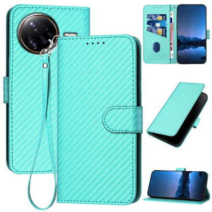 YX0070 Carbon Fiber Buckle Leather Phone Case with Lanyard, For Redmi A5 4G 171.7mm / Poco C71, For Redmi K80 Pro / Poco F7 Ultra, For Redmi K80 / Poco F7 Pro