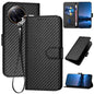 YX0070 Carbon Fiber Buckle Leather Phone Case with Lanyard, For Redmi A5 4G 171.7mm / Poco C71, For Redmi K80 Pro / Poco F7 Ultra, For Redmi K80 / Poco F7 Pro